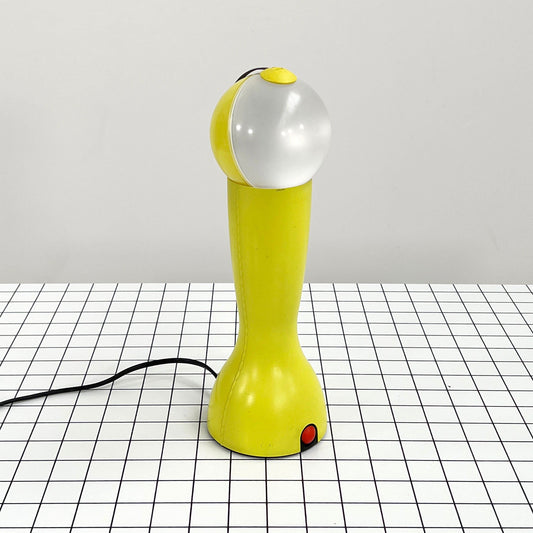 Yellow Gilda table lamp by Silvia Capponi for Artemide, 1990s vintage