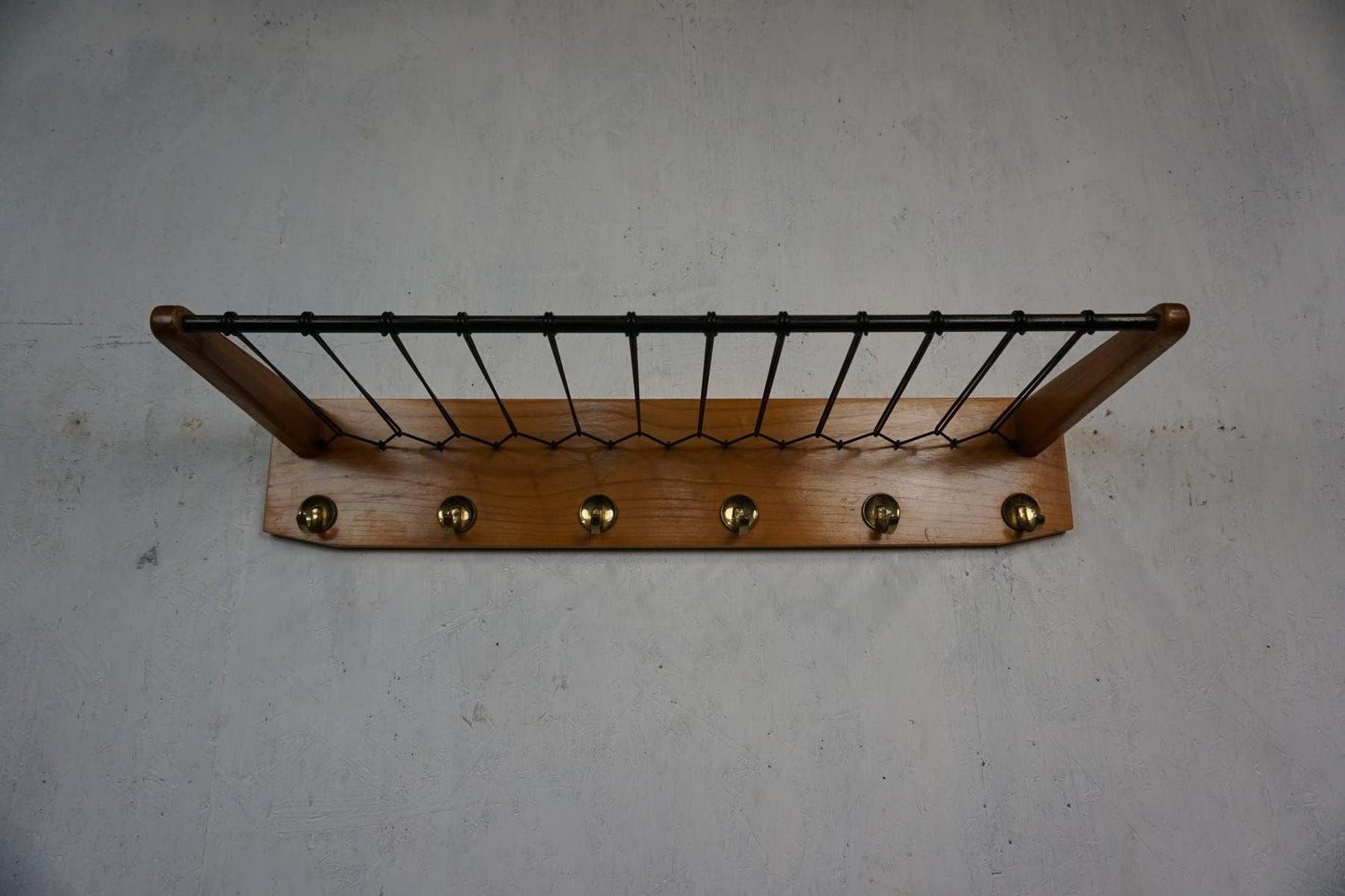 Great Mid Century coat rack with hat rack Vintage