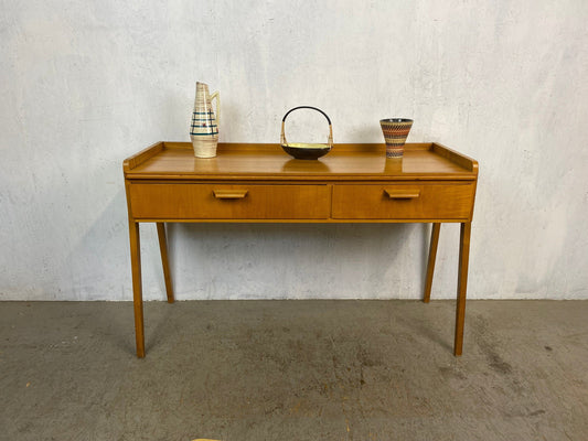 Grande table console vintage du milieu du siècle