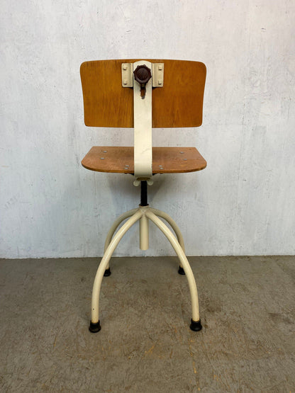 Extremely stylish workshop chair in industrial look vintage