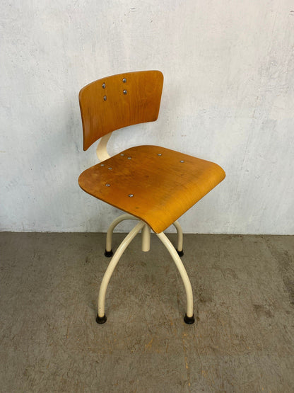 Extremely stylish workshop chair in industrial look vintage