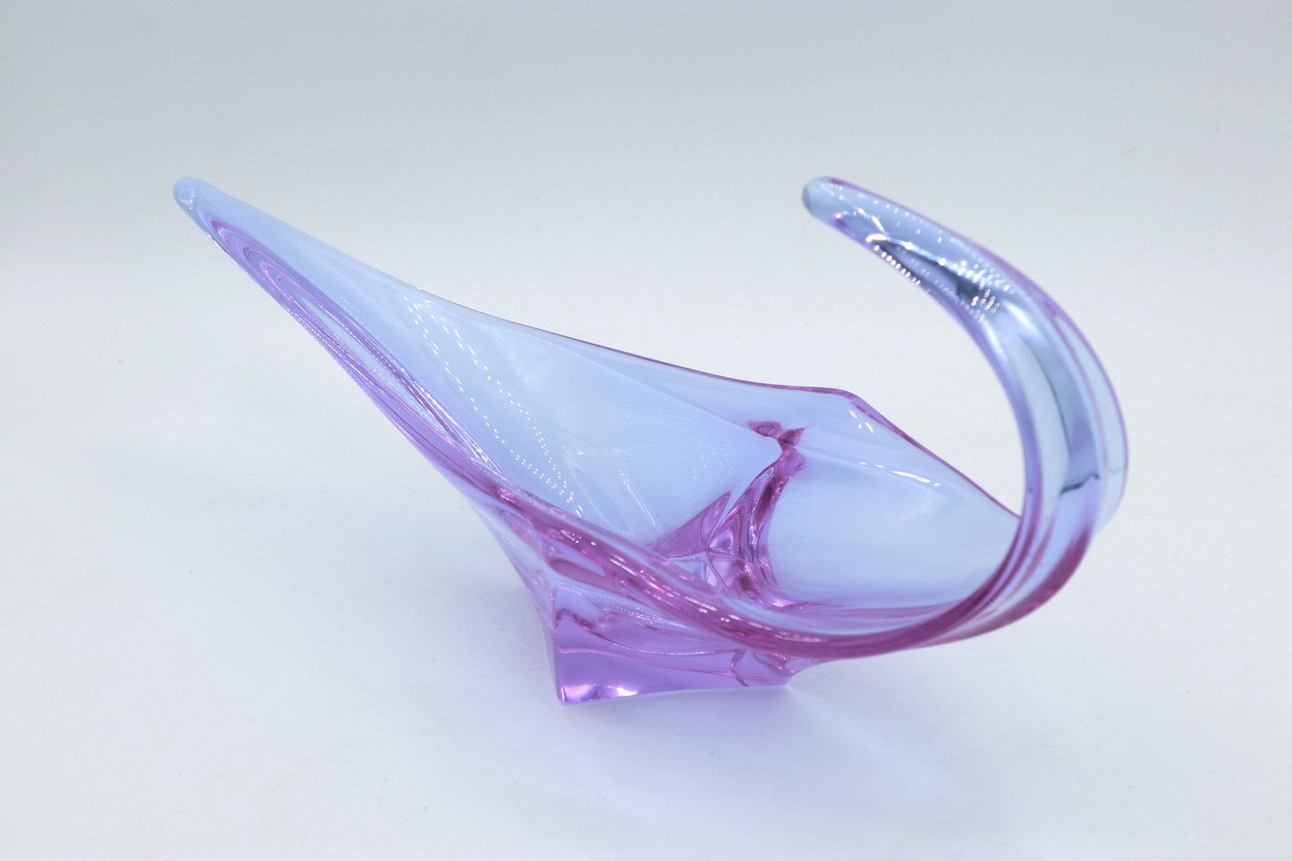 Bol vintage Murano Venezia Alexandrite Verre Italie Milieu du Siècle 1950 Années 50 Néodyme Zelezny Brod ZBS Lilas Rose