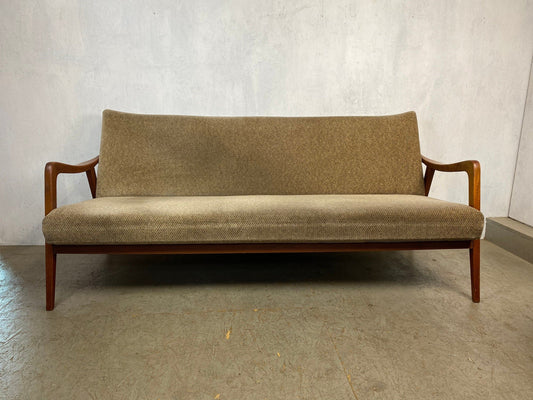 Filigranes Teakholz Sofa im skandinavischen Design Vintage