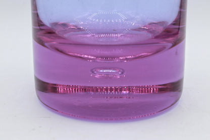 Vintage Glas Vase Alexandrite Glas Arnolfo die Cambio Sergio Asti Bubble Longdrink Neodymium Italien 70er 60er Kristall Brutalist Rosa