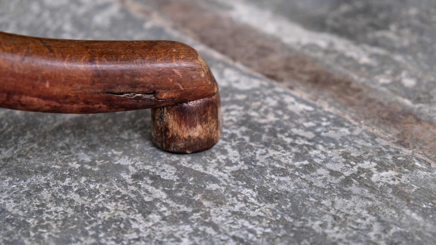 Bentwood piano stool by Thonet with vintage marking