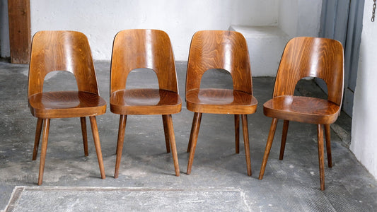1 von 4 Mid Century Stühlen von Oswald Haerdtl - 2nd home