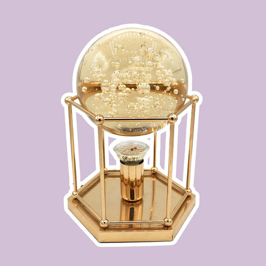Vintage Murano Bubble Tisch Lampe Gold Kugel Schwer Sputnik Space Age Bullicante Blasen 70er 1970 Glas - 2nd home
