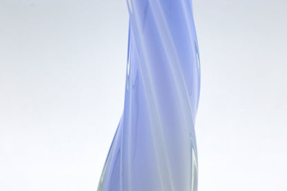 vintage Murano Swirl Vase Violet Lavande Lilas Lilas Verre Blanc Lait Verre Opaline Verre Danois Pastel Barovier Toso Tonelli Lattimo Filigrana