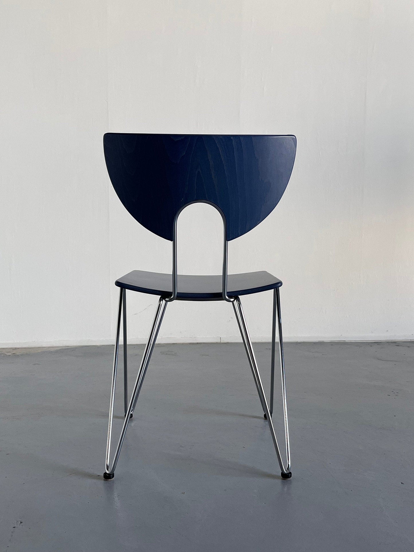 1 of 12 Memphis Style Postmodern 'Mikado' Dining Chairs by Kusch+Co, 1980s West Germany Vintage