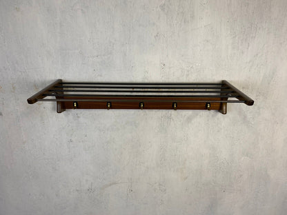 Classic Mid Century Coat Rack with Hat Rack Vintage