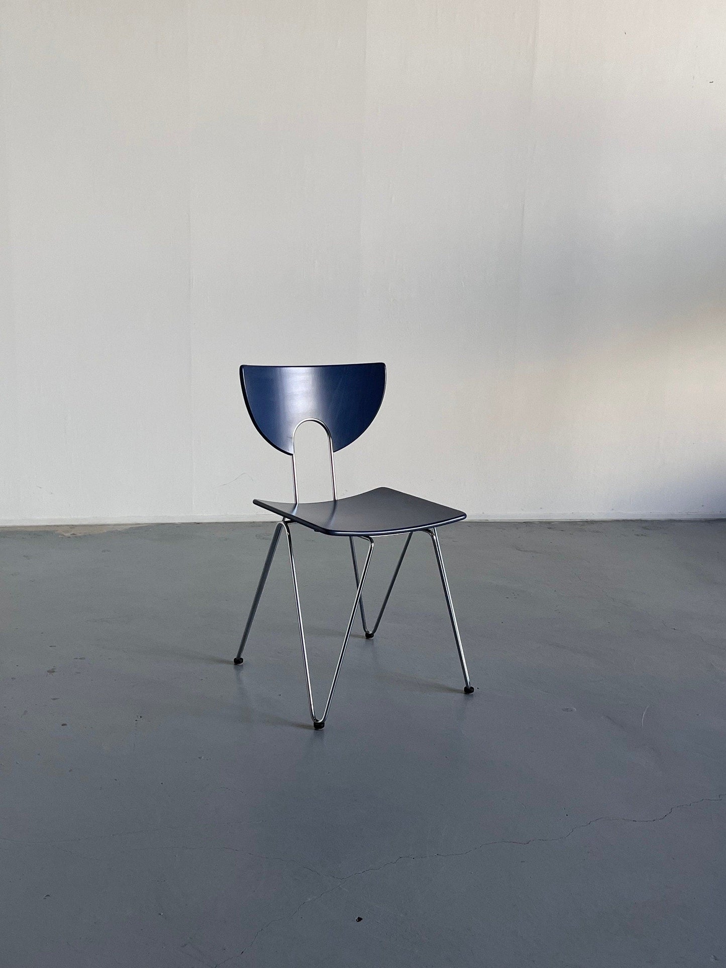 1 of 12 Memphis Style Postmodern 'Mikado' Dining Chairs by Kusch+Co, 1980s West Germany Vintage