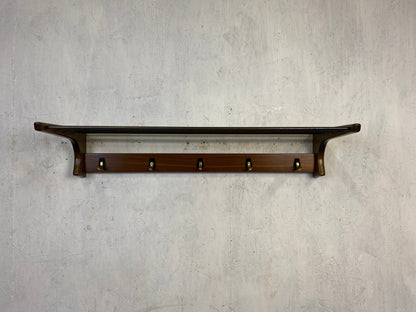 Classic Mid Century Coat Rack with Hat Rack Vintage