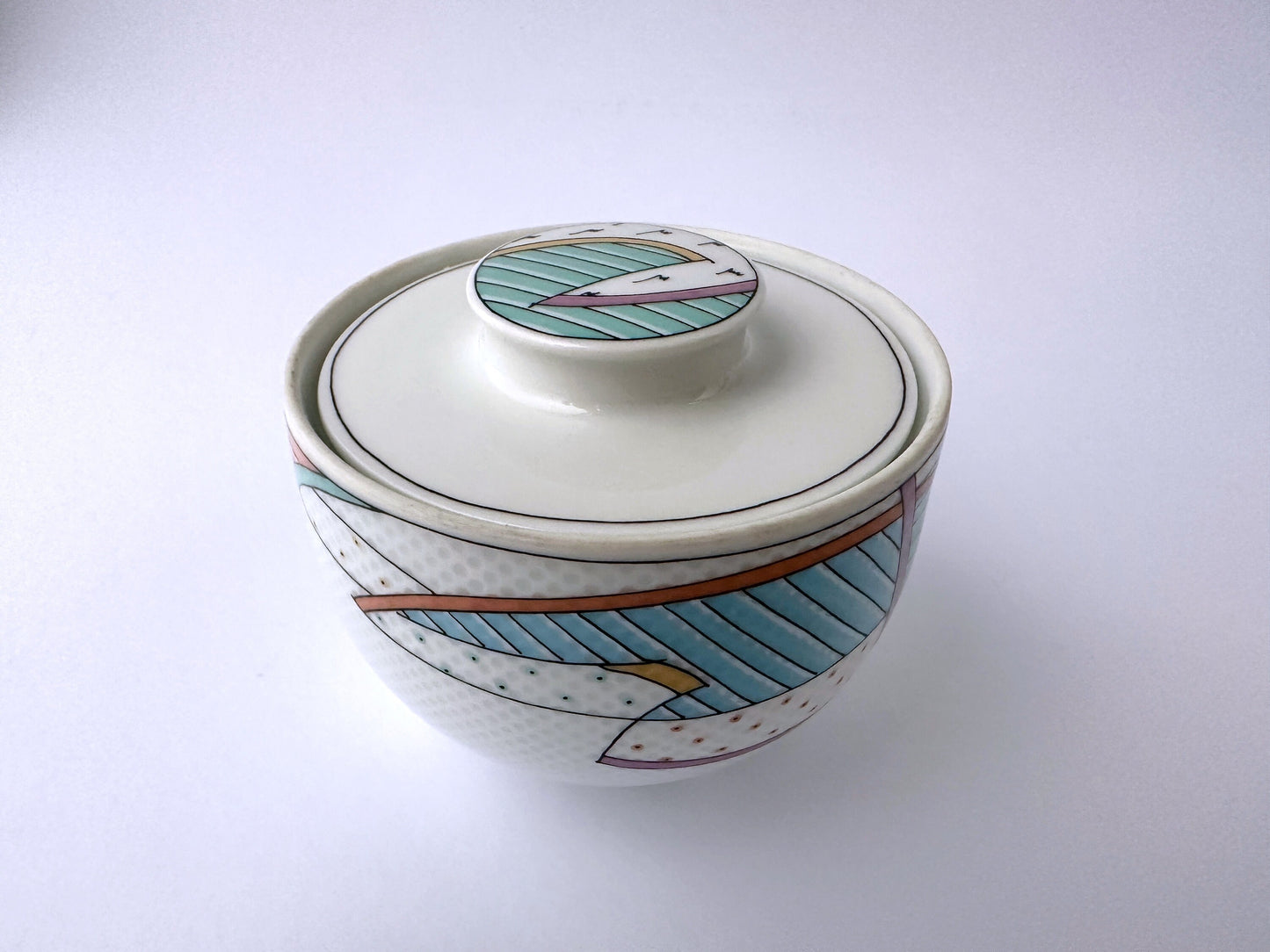 boîte de canette en porcelaine vintage Rosenthal Studio Line Series New Wave Tapio Wirkkala Postmodern Memphis Sugar Container 1980 1990 Dorothy Hafner