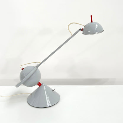 Memphis style table lamp with counterweight, 1980s vintage