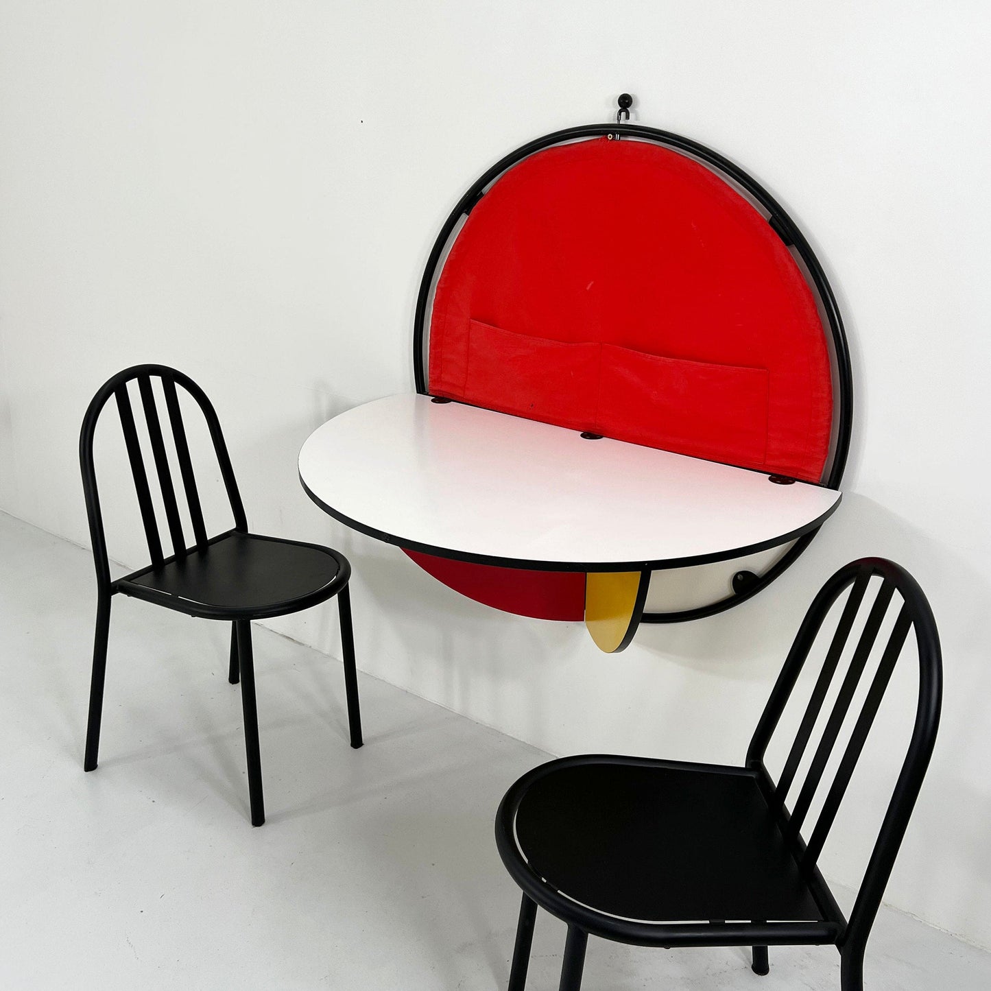 Table murale pliante Rudy par Giorgio Manzali pour Bonaldo Italie, vintage 1980