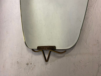 Elegant Mid Century kidney-shaped wall mirror Vintage