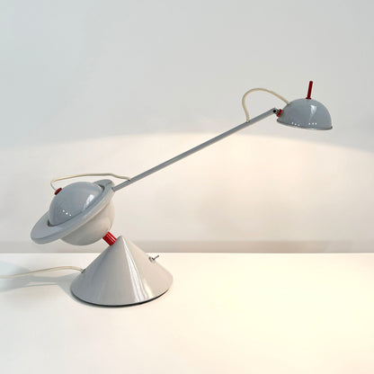 Lampe de table style Memphis avec contrepoids, vintage années 1980