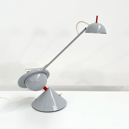 Memphis style table lamp with counterweight, 1980s vintage