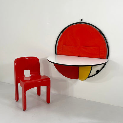 Table murale pliante Rudy par Giorgio Manzali pour Bonaldo Italie, vintage 1980