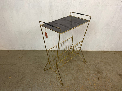 Tabouret fleuri vintage de style RDA