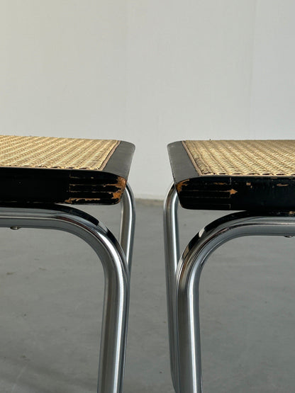 Set of 2 Cesca Mid Century Italian Cantilever Chair / Marcel Breuer B32 Italian Chair / Bauhaus Design / Thonet Mundus Vintage