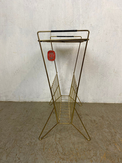 Tabouret fleuri vintage de style RDA