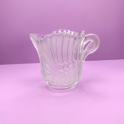 Vintage Walther Glass Carafe Art Deco Revival Swan 80s 1980 Juice Water Glass Jug