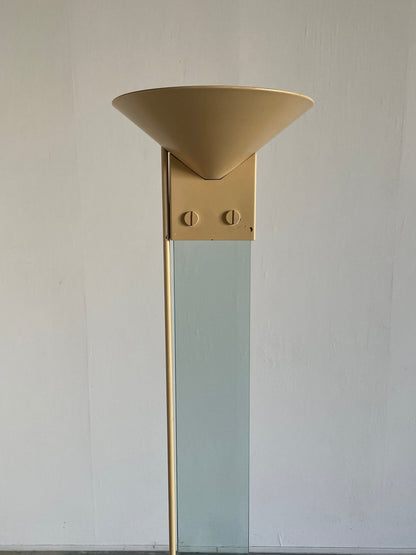 Postmodern Memphis Italian Glass Floor Lamp by Max Baguera for Lamperti, 1970s Italy Vintage