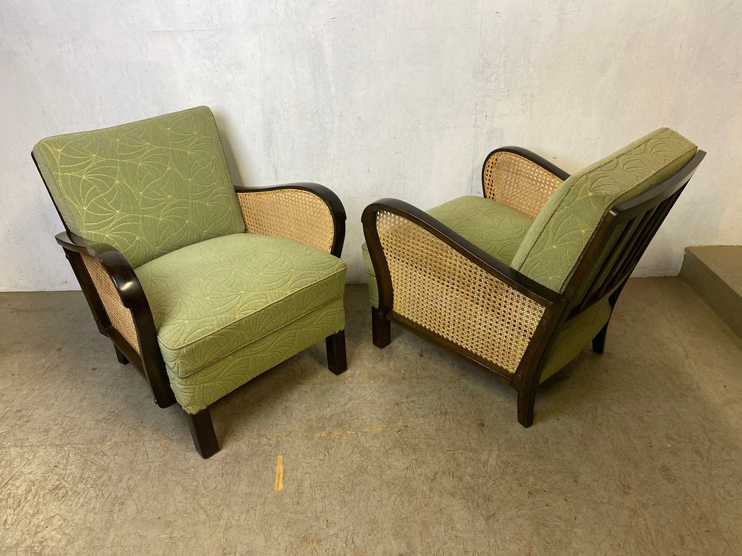 Two beautiful 50s armchairs in absolutely top condition Vintage