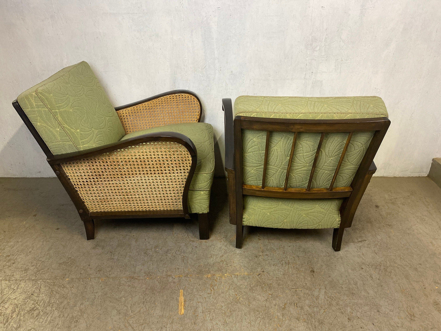 Two beautiful 50s armchairs in absolutely top condition Vintage