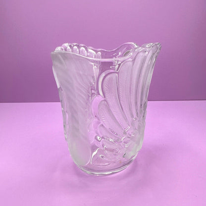 Vintage Walther Glass Carafe Art Deco Revival Swan 80s 1980 Juice Water Glass Jug