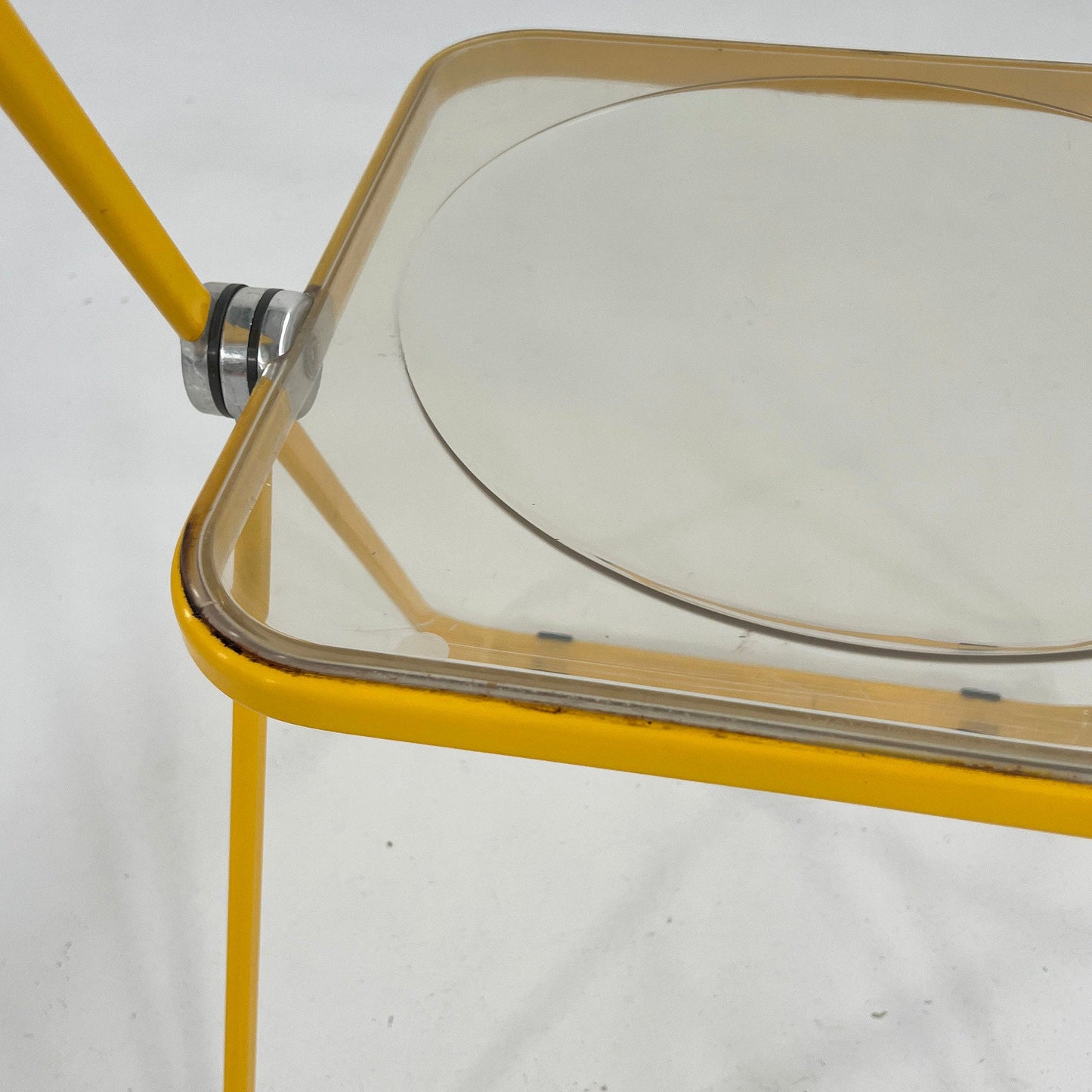 Yellow Frame Plia Folding Chair by Giancarlo Piretti for Anonima Castelli, 1960s - 2nd home