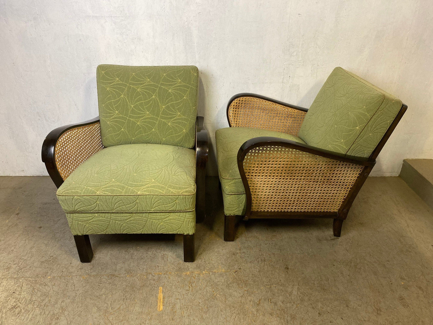 Two beautiful 50s armchairs in absolutely top condition Vintage