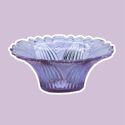 vintage Boho Bowl Alexandrite Verre Néodyme années 1950 Mid Century 60s Lilas Rose Bleu Clair Assiette Plateau Seguso VetroAlexandrite Néodyme