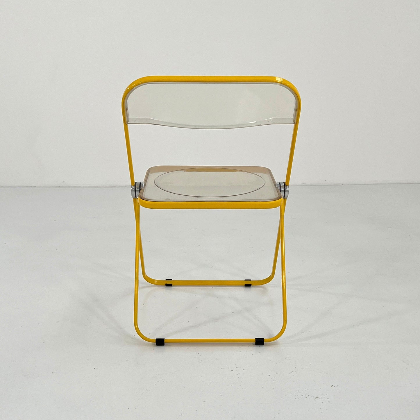 Yellow Frame Plia Folding Chair by Giancarlo Piretti for Anonima Castelli, 1960s - 2nd home