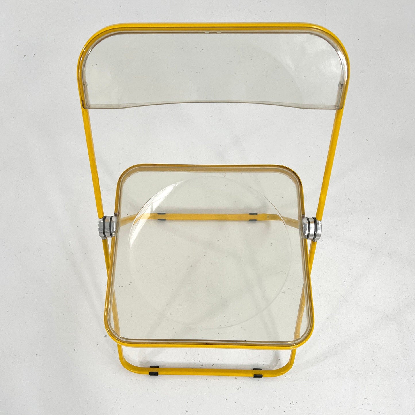 Yellow Frame Plia Folding Chair by Giancarlo Piretti for Anonima Castelli, 1960s - 2nd home