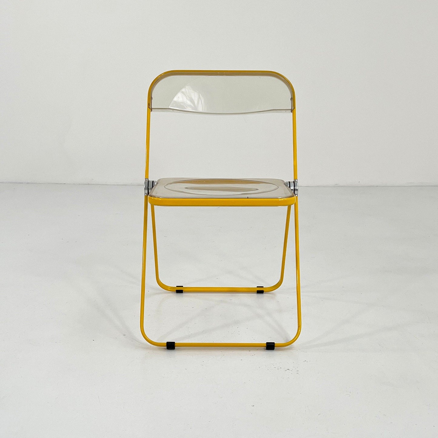 Yellow Frame Plia Folding Chair by Giancarlo Piretti for Anonima Castelli, 1960s - 2nd home