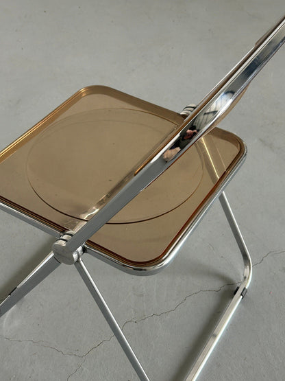 Plia folding chair by Giancarlo Piretti for Castelli / Italian Space Age / 1960s Vintage