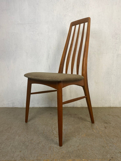 Ensemble de chaises modernes danoises Niels Koefoed modèle Eva Vintage