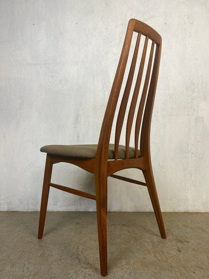 Ensemble de chaises modernes danoises Niels Koefoed modèle Eva Vintage