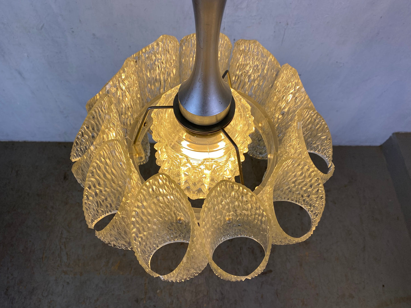 Elegant acrylic glass lamp by Marbach Vintage