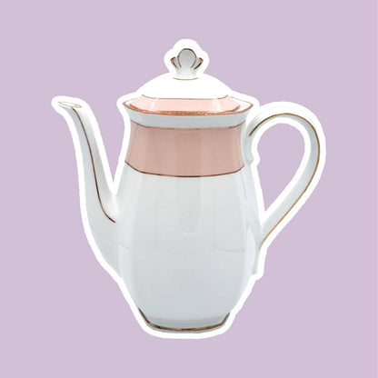 vintage Winterling Jug La Belle Bavière Théière En Porcelaine Cafetière Mid Century 50s 60s 70s Allemagne Gold Gold Rim Pink Pastel