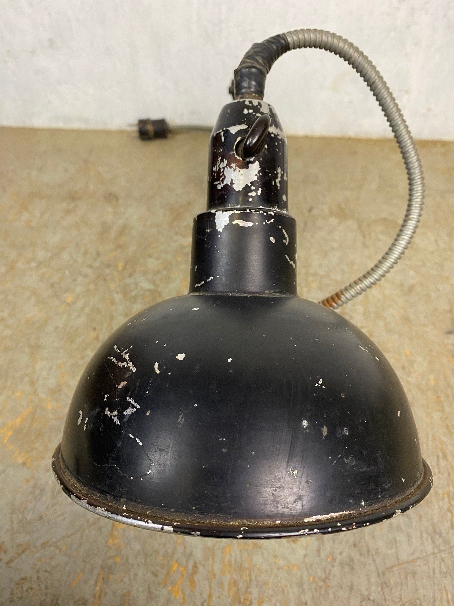 Original workshop lamp in industrial design vintage