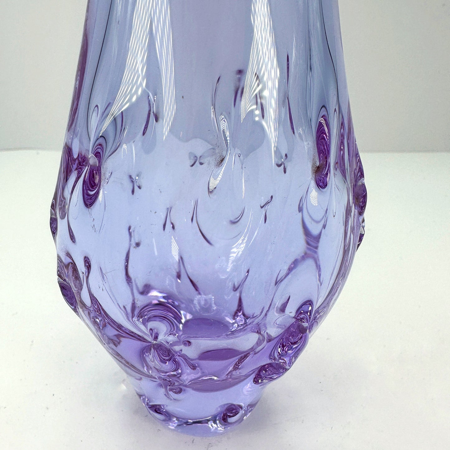 Mid Century Alexandrit Vase Miroslav Klinger ZBS Böhmen Czech Glas Neodym Zelezny Brod Železnobrodské sklárny