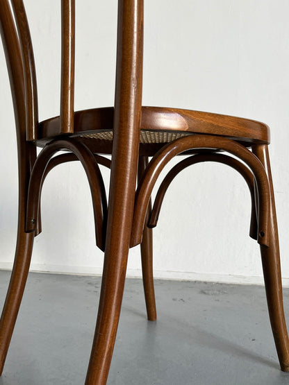 Set of 4 Vintage Thonet Bentwood Style Chairs No. 14 / Vintage Thonet Bistro Chairs / Vintage Cafe Dining Chairs, 1950s