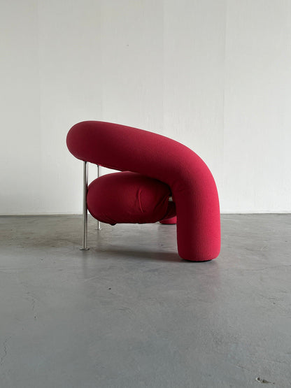 Sculptural cane sofa by Anna and Carlo Bartoli for Rossi di Albizzate, Italy, 1990s vintage