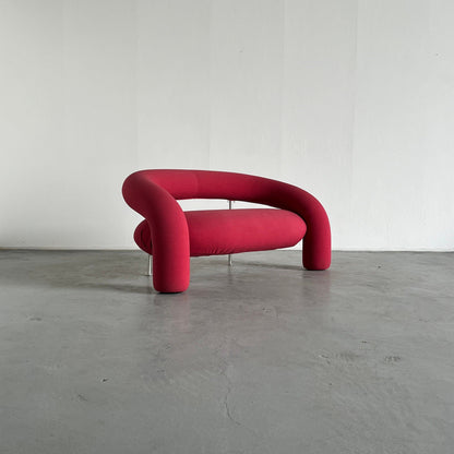 Sculptural cane sofa by Anna and Carlo Bartoli for Rossi di Albizzate, Italy, 1990s vintage