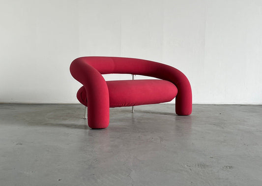 Sculptural cane sofa by Anna and Carlo Bartoli for Rossi di Albizzate, Italy, 1990s vintage