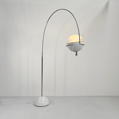 Lampadaire Focus Arc de Fabio Lenci pour Guzzini, vintage 1970