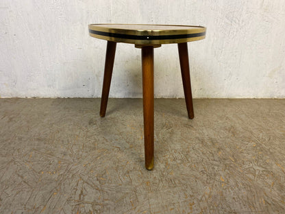 Triangular flower stool in oak decor vintage